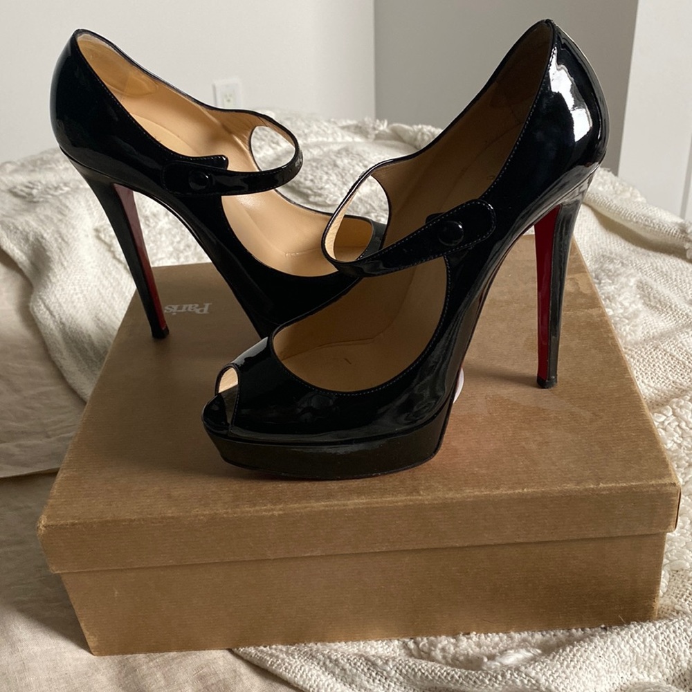 Louboutin  140 mm Mary Jane Patent Heels